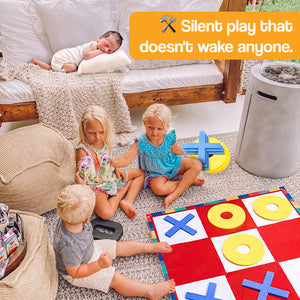 Oversized Felt Tic Tac Toe Family Game Set