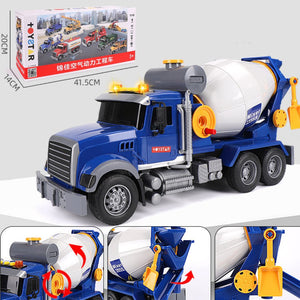 Oversized Timber Transport Toy Truck with Crane