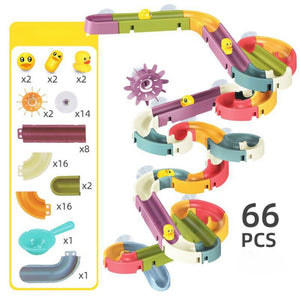 Water Play Track Sliding DIY Bath Toy Set