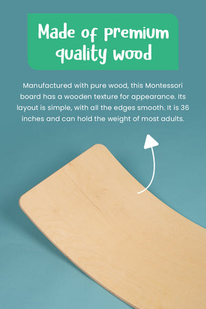 Tablero de Equilibrio Montessori de Madera