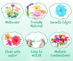 JUGUETES EDUCATIVOS PARA LA CONSTRUCCIÓN DE JARDÍNES DE FLORES