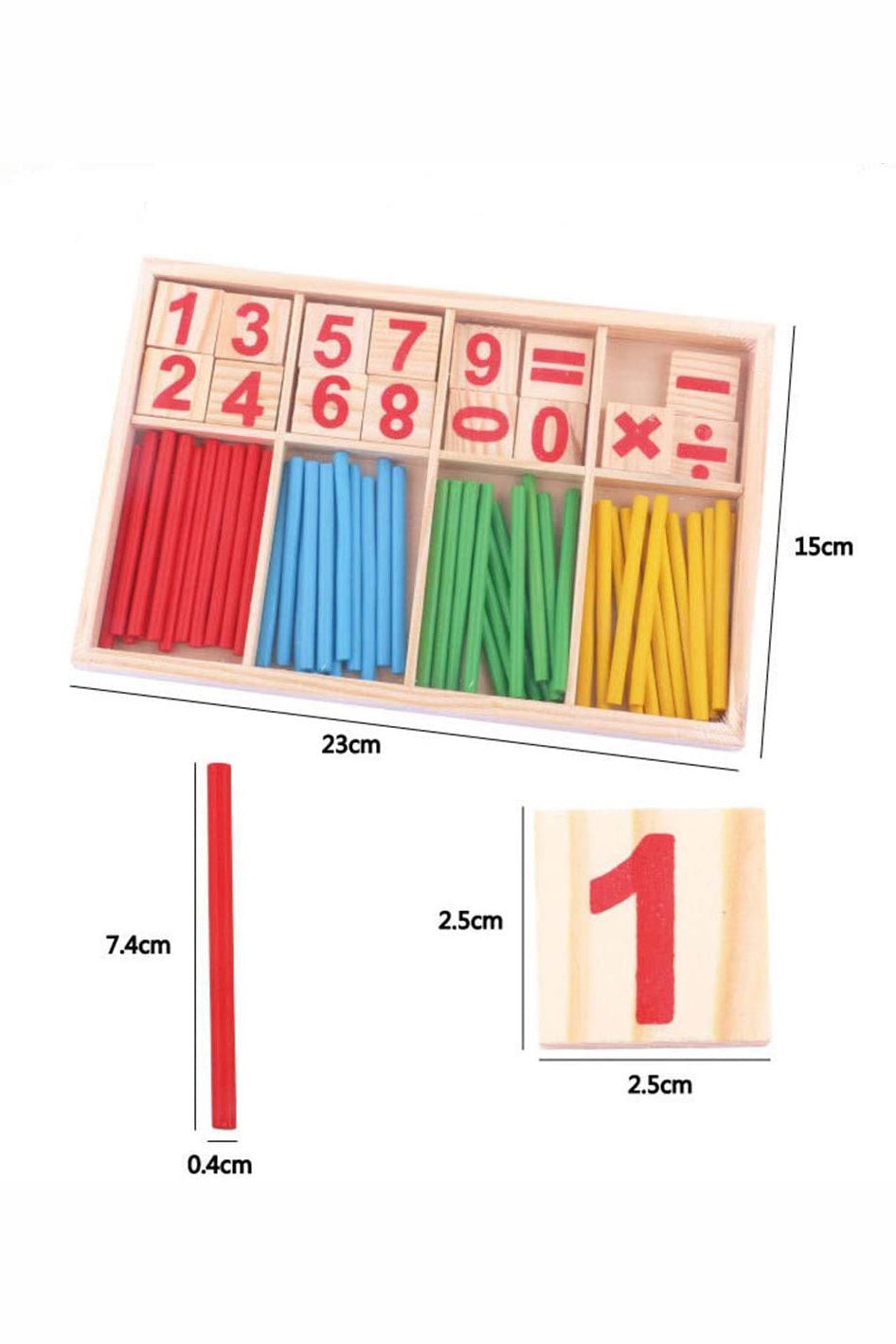 Math Wooden Counting Sticks