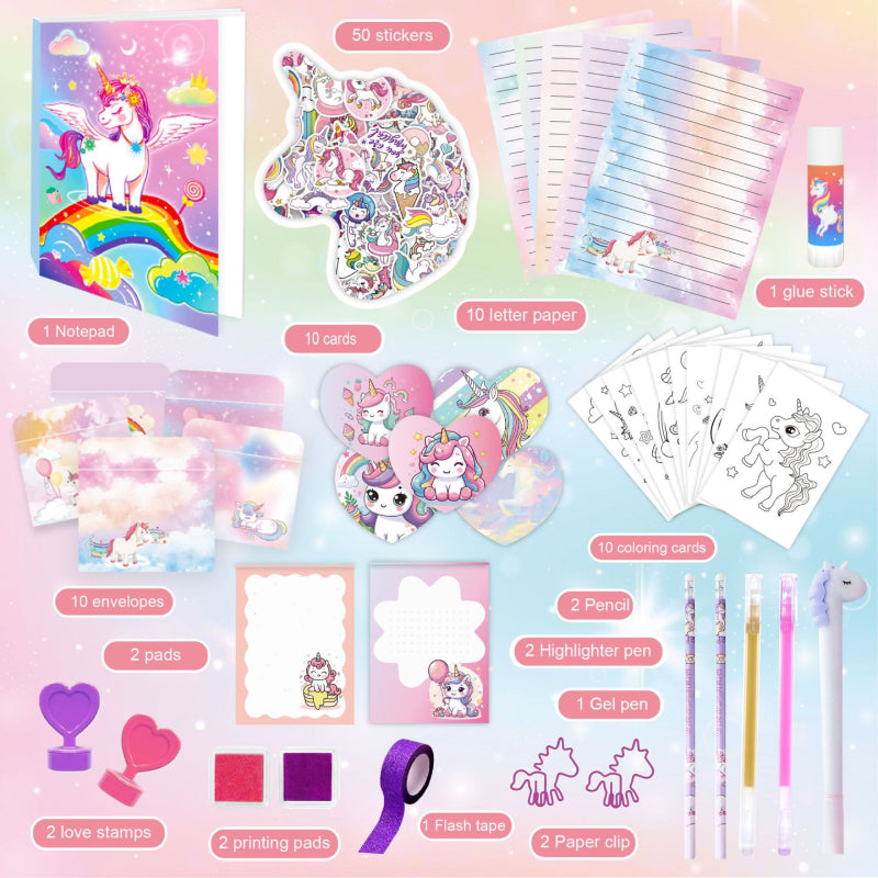 Unicorn Stationery Set