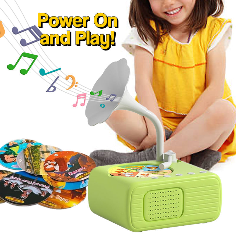 Smart Mini Phonograph with 96 Vinyls + Bluetooth