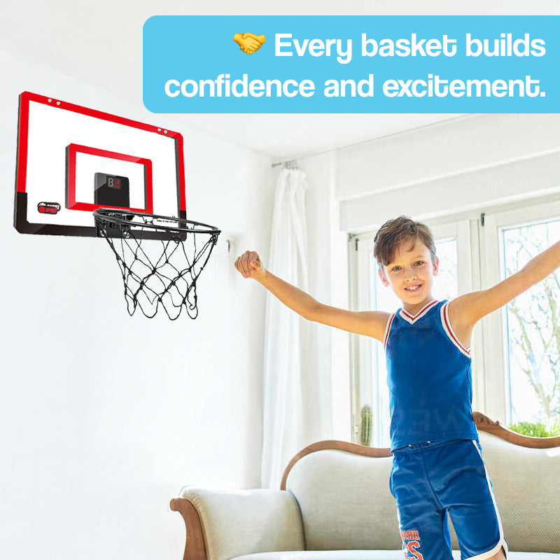 LED Pro Foldable Basketball Hoop with Digital Scoreboard