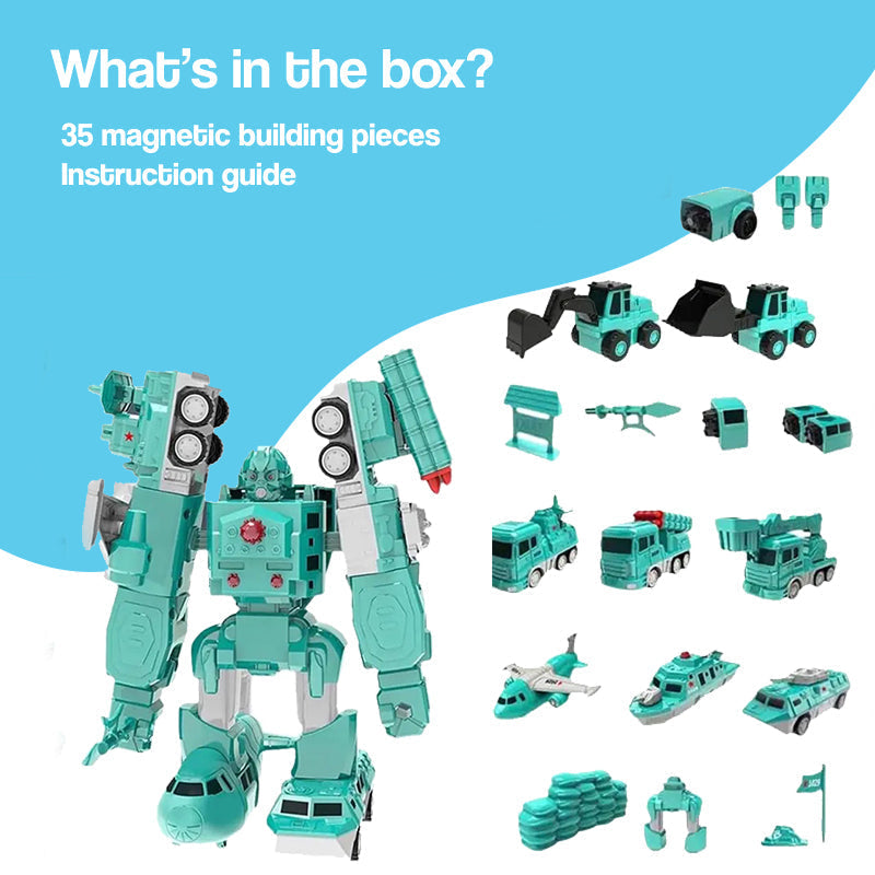 Click & Snap Magnetic Transformer Construction Set