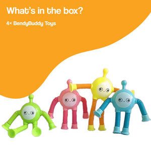 BendyBuddy Stick-Anywhere Fidget Toys