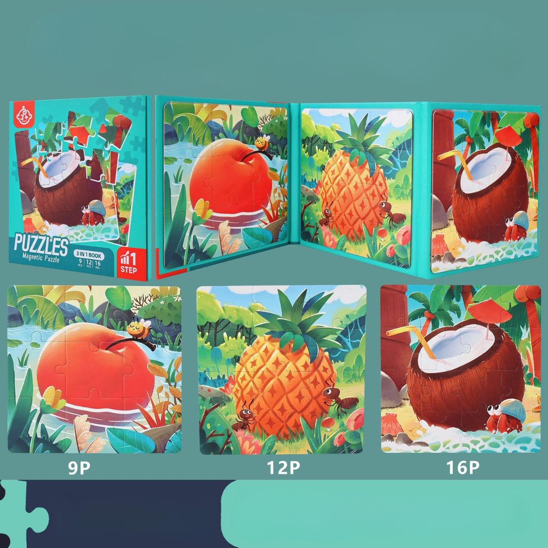 Advanced Magnetic Puzzle Book for Kids