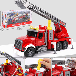 Oversized Timber Transport Toy Truck with Crane